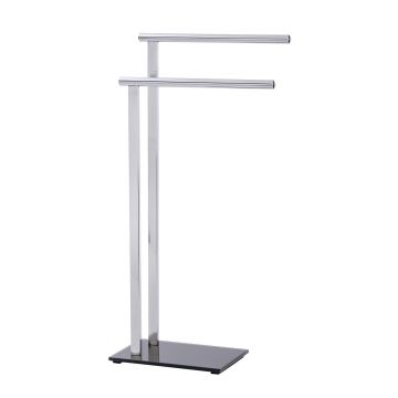 Suport pentru prosoape, Wenko, Lava, 42 x 81 x 20 cm, inox/sticla