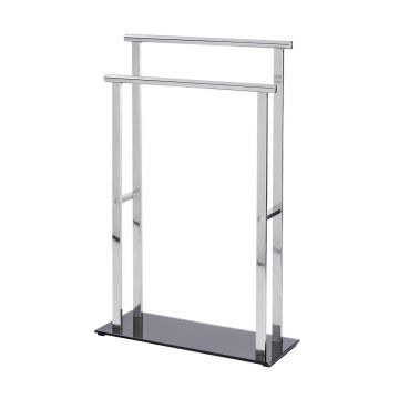 Suport pentru prosoape, Wenko, Lava, 52 x 81.5 x 20 cm, inox/sticla