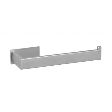 Suport prosoape de baie, Wenko, Turbo-Loc, Genova Matt, 19.4 x 4.4 x 7.6 cm, inox, gri