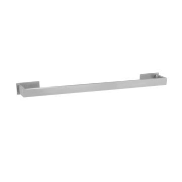 Suport prosoape de baie, Wenko, Turbo-Loc, Genova Matt, 61 x 4.4 x 7.6 cm, inox, gri
