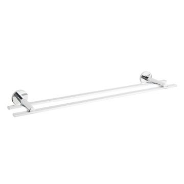 Suport prosoape de baie, Wenko, UV-Loc, Isera, 59.5 x 5 x 12 cm, metal, gri