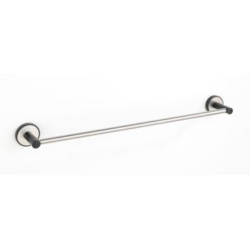 Suport prosoape de baie, Wenko, UV-Loc, Udine, 61 x 5 x 7 cm, inox, gri/negru