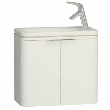 compact Unitate de baza lavoar baie 60cm cu usi, alb inalt gloss   56415