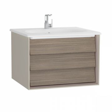 Frame Unitate de baza lavoar baie 60cm cu 1 drawer, cu vanity lavoar   chiuveta baie taupe mat   61218
