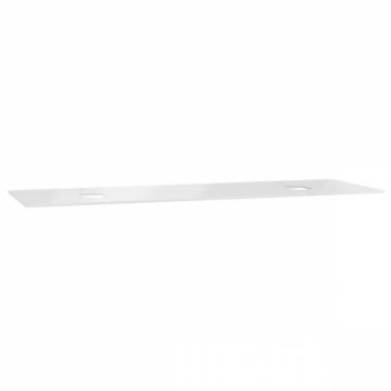 glass counter, cu orificiu robinet, cu double syphon hole, 150cm, alb   65754