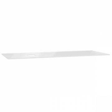 glass counter, fara orificiu robinet, cu stanga syphon hole 120 cm, alb   65722