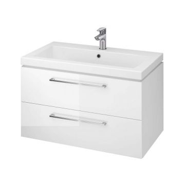 Masca chiuveta baie Cersanit set 809 Lara Como  80 cm  alb (baza+lavoar) DSM S801-149