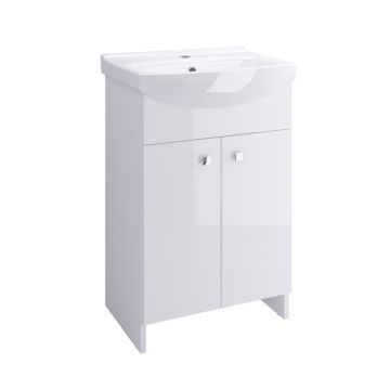 Masca chiuveta baie Cersanit set Sati Cersania  50 cm  alb (baza+lavoar) S567-002-DSM