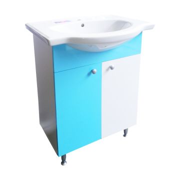 Masca chiuveta / lavoar baie Selena  70 cm  alb-bleu