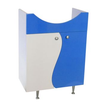 Masca chiuveta / lavoar baie Selena  din MDF  70 cm  alb-cobalt