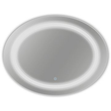 Oglinda baie cu LED si buton touch RO-165  80x60 cm