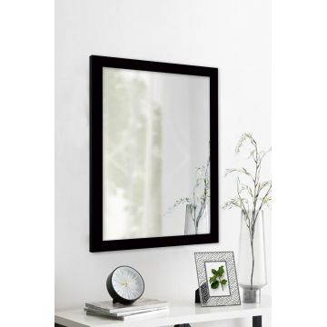 Oglinda decorativa, Leona, Framed, 40x55 cm, Plastic, Negru