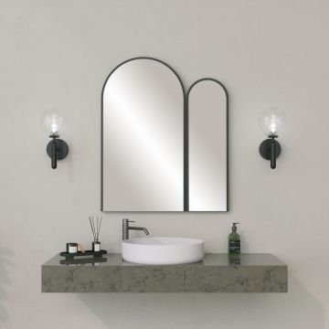 Oglinda decorativa, Neostill, Classe Mirror, MDF , Negru