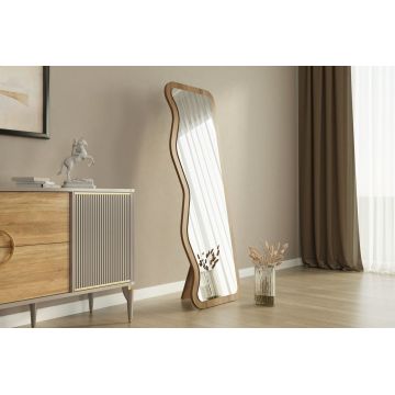 Oglinda decorativa, Siam, Asel, 50x160x2 cm, MDF , Maro