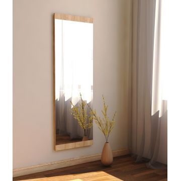 Oglinda decorativa, Siam, Azus, 40x120x2 cm, MDF , Natural