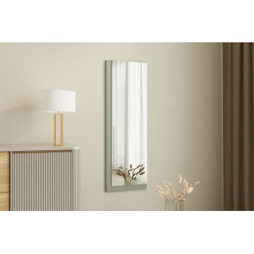 Oglinda decorativa, Siam, Lariya, 40x120x2 cm, MDF , Alb / Antracit