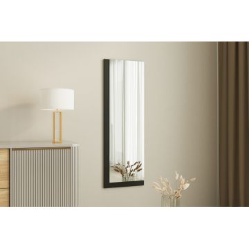 Oglinda decorativa, Siam, Lariya, 40x120x2 cm, MDF , Alb/Negru