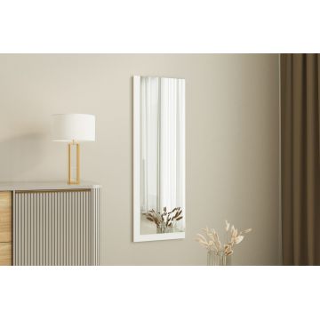 Oglinda decorativa, Siam, Lariya, 40x120x2 cm, MDF , Alb