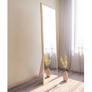 Oglinda decorativa, Siam, Tessa, 50x160x2 cm, MDF , Natural