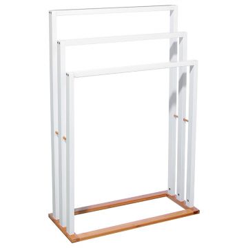 Suport prosoape Tower MDF-bambus 55x24x82 cm