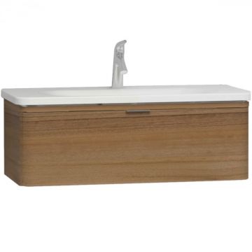 Unitate de baza lavoar baie 100cm, cu 1 drawer, waved natural wood   56141