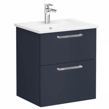 Unitate de baza lavoar baie, cu doua sertare 60cm mat dark albastru, cu angular lavoar   chiuveta baie   68270