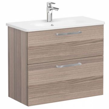 Unitate de baza lavoar baie, cu doua sertare, compact 80cm, cordoba, cu rounded lavoar   chiuveta baie   68129
