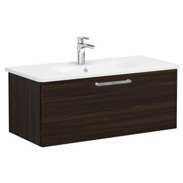 Unitate de baza lavoar baie, cu un sertar 100cm, walnut, cu rounded lavoar   chiuveta baie   68256