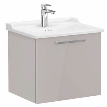 Unitate de baza lavoar baie, cu un sertar 60cm inalt gloss sahara beige, cu classical lavoar   chiuveta baie   68213