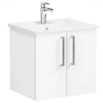 Unitate de baza lavoar baie, cu usi 60cm inalt gloss alb, cu angular lavoar   chiuveta baie   66354