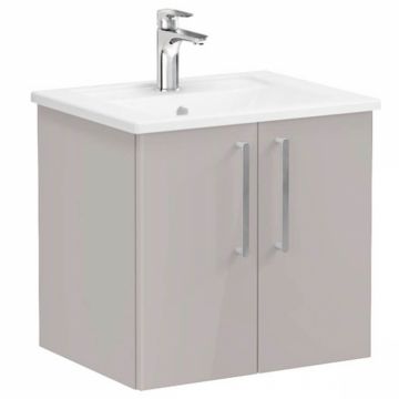 Unitate de baza lavoar baie, cu usi 60cm inalt gloss sahara beige, cu angular lavoar   chiuveta baie   66356
