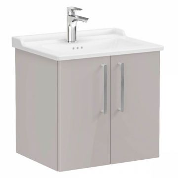 Unitate de baza lavoar baie, cu usi 60cm inalt gloss sahara beige, cu classical lavoar   chiuveta baie   68141