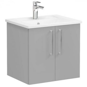 Unitate de baza lavoar baie, cu usi 60cm mat rock grey, cu angular lavoar   chiuveta baie   68130