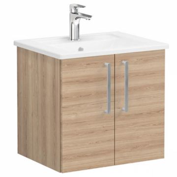 Unitate de baza lavoar baie, cu usi 60cm natural oak, cu angular lavoar   chiuveta baie   66350