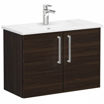 Unitate de baza lavoar baie, cu usi 80cm, compact, walnut, cu angular lavoar   chiuveta baie   66396