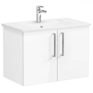 Unitate de baza lavoar baie, cu usi 80cm, inalt gloss alb, cu angular lavoar   chiuveta baie   66390