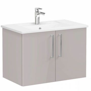 Unitate de baza lavoar baie, cu usi 80cm, inalt gloss sahara beige, cu angular lavoar   chiuveta baie   66392