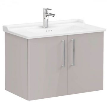 Unitate de baza lavoar baie, cu usi 80cm, inalt gloss sahara beige, cu classical lavoar   chiuveta baie   68159