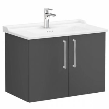 Unitate de baza lavoar baie, cu usi 80cm, mat storm grey, cu classical lavoar   chiuveta baie   68161