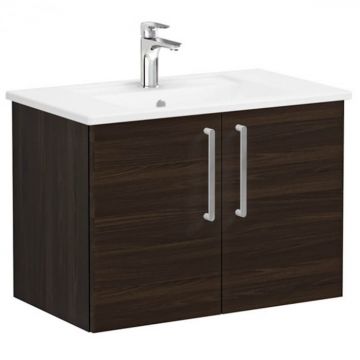 Unitate de baza lavoar baie, cu usi 80cm, walnut, cu angular lavoar   chiuveta baie   66384