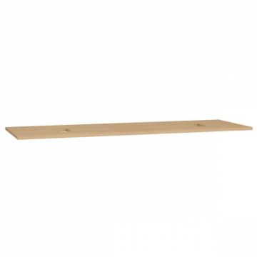 wood counter, cu double syphon hole, 150cm, flat oak   65941