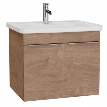 Quadrum Unitate de baza lavoar baie, 65cm, cu usi, auriuen oak   62540