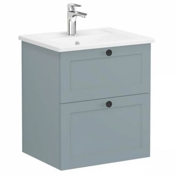 Unitate de baza lavoar baie, cu doua sertare 60cm mat fijord green, cu angular lavoar   chiuveta baie   68837