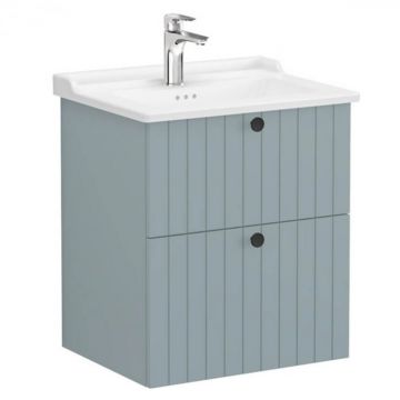 Unitate de baza lavoar baie, cu doua sertare 60cm mat fijord green, cu classical lavoar   chiuveta baie   69425