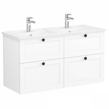 Unitate de baza lavoar baie, cu patru sertare 120 cm, alb mat, cu angular lavoar   chiuveta baie   68939