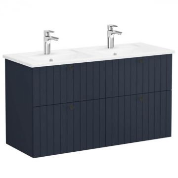 Unitate de baza lavoar baie, cu patru sertare 120 cm, mat dark albastru, cu angular lavoar   chiuveta baie   69518