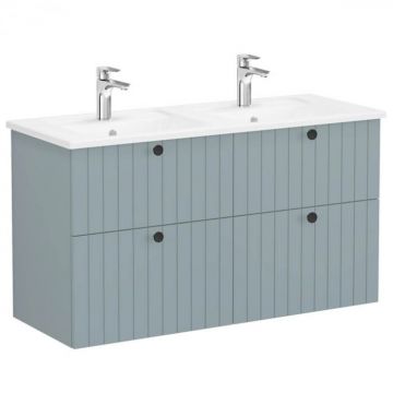 Unitate de baza lavoar baie, cu patru sertare 120 cm, mat fijord green, cu angular lavoar   chiuveta baie   69516