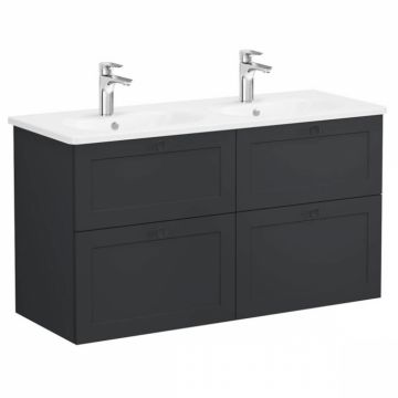 Unitate de baza lavoar baie, cu patru sertare 120 cm, mat graphite, cu rounded lavoar   chiuveta baie   68950