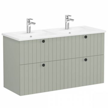 Unitate de baza lavoar baie, cu patru sertare 120 cm, mat retro green, cu angular lavoar   chiuveta baie   69519