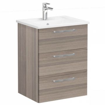 Unitate de baza lavoar baie, cu trei sertare 60cm cordoba, cu angular lavoar   chiuveta baie   68336
